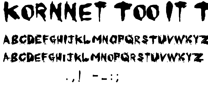 KoRnNet.too.it TALITM font